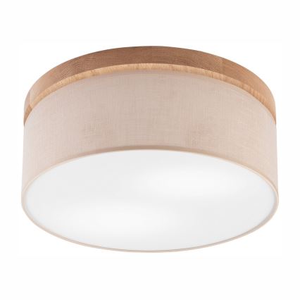 BRILAGI - LED Plafón BELLADONNA 2xE27/15W/230V d. 40 cm beige/roble