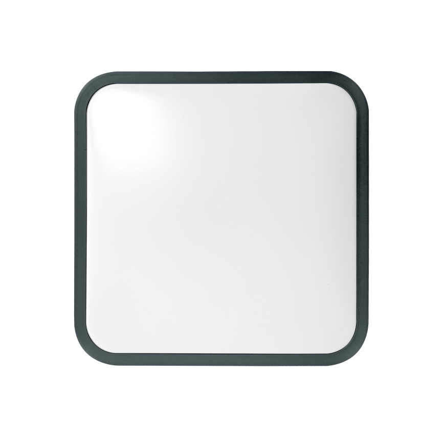 Brilagi - Lámpara de techo LED para baño con sensor ZENNA LED/24W/230V 34,5x34,5 cm IP44 antracita + control remoto