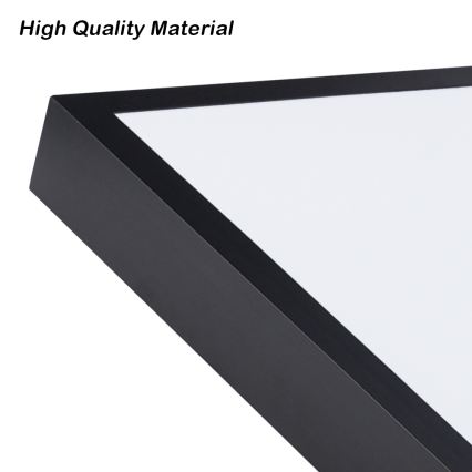Brilagi - Luminaria de techo LED para baño FRAME LED/96W/230V 120x60 cm 3000/4000/6000K IP44 negra