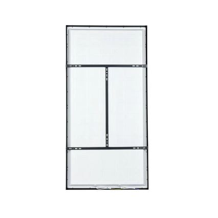 Brilagi - Luminaria de techo LED para baño FRAME LED/96W/230V 120x60 cm 3000/4000/6000K IP44 negra