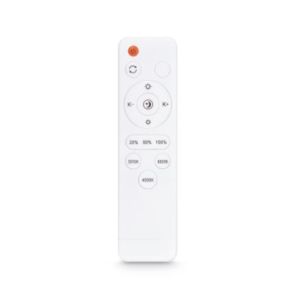 Brilagi - Lámpara de techo LED regulable LUCIA LED/60W/230V 3000-6500K diámetro 59 cm roja + control remoto