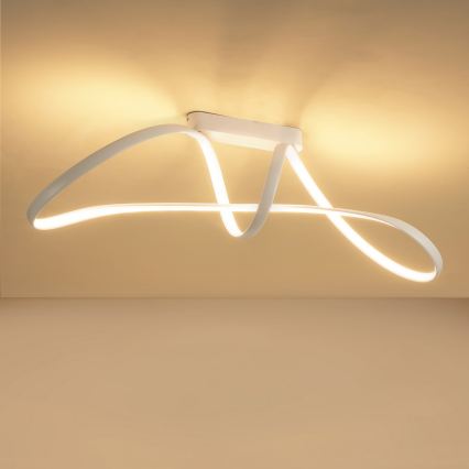 Brilagi - Plafón LED regulable TWISTER LED/60W/230V 3000-6000K blanco + mando a distancia