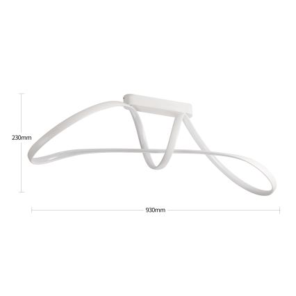 Brilagi - Plafón LED regulable TWISTER LED/60W/230V 3000-6000K blanco + mando a distancia