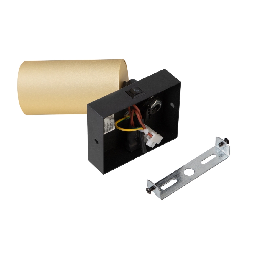Brilagi - Foco de pared LED RGBW regulable SELE 1xGU10/4,8W/230V 3000K negro/dorado + mando a distancia