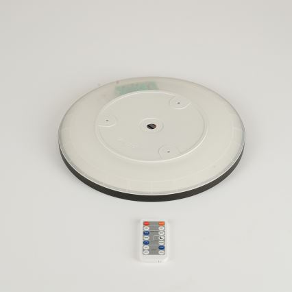 BRILAGI - Lámpara LED regulable con sensor de movimiento y crepúsculo ULTRA SLIM LED/18W/230V Ø 30 cm + mando a distancia