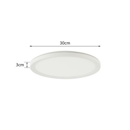Brilagi - Lámpara LED regulable con sensor de movimiento y crepúsculo ULTRA SLIM LED/18W/230V Ø 30 cm + mando a distancia