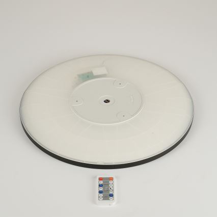 Brilagi - Lámpara LED regulable con sensor de movimiento y crepúsculo ULTRA SLIM LED/24W/230V diámetro 42 cm + mando a distancia