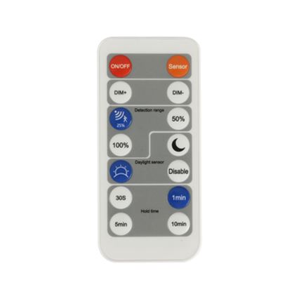 Brilagi - Lámpara LED regulable con sensor de movimiento y crepúsculo ULTRA SLIM LED/24W/230V Ø 42 cm + mando a distancia