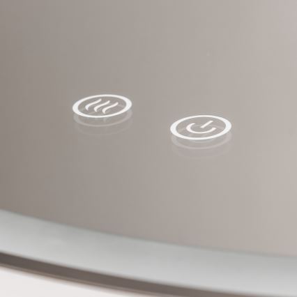 Brilagi - Espejo calefactado para baño LED regulable con retroiluminación ALU PRO LED/18W/230V Ø 60 cm 3000/4000/6500K IP44 cromo brillante CRI 90