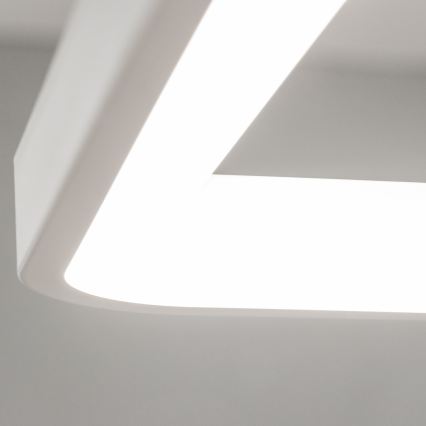 Brilagi - Lámpara colgante LED regulable con cable FALCON SLIM LED/50W/230V 3000-6500K 50x50 cm blanca + mando a distancia