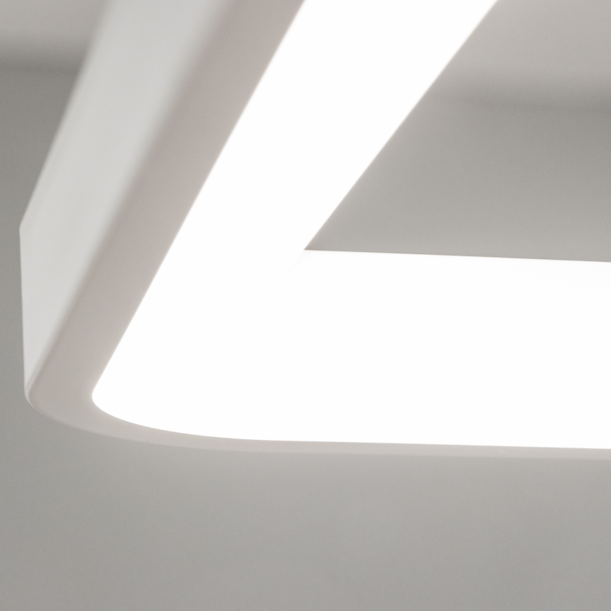 Brilagi - Lámpara colgante LED regulable con cable FALCON SLIM LED/50W/230V 3000-6500K 50x50 cm blanca + mando a distancia