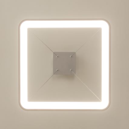 Brilagi - Lámpara colgante LED regulable con cable FALCON SLIM LED/50W/230V 3000-6500K 50x50 cm blanca + mando a distancia