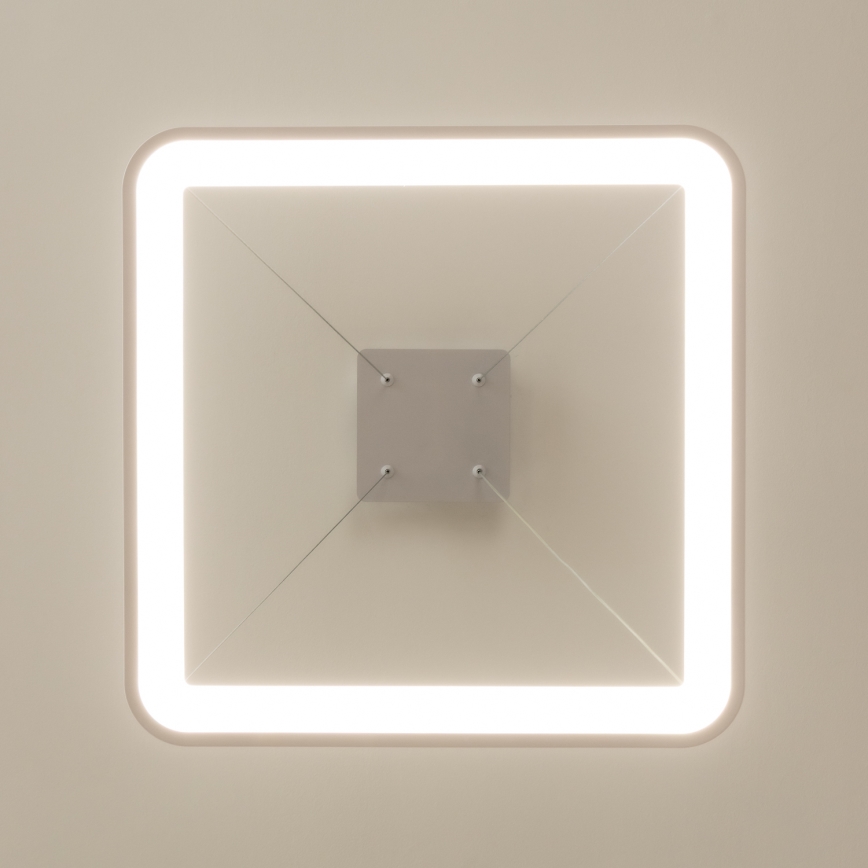 Brilagi - Lámpara colgante LED regulable con cable FALCON SLIM LED/50W/230V 3000-6500K 50x50 cm blanca + mando a distancia
