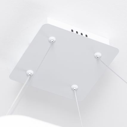 Brilagi - Lámpara colgante LED regulable con cable FALCON SLIM LED/50W/230V 3000-6500K 50x50 cm blanca + mando a distancia