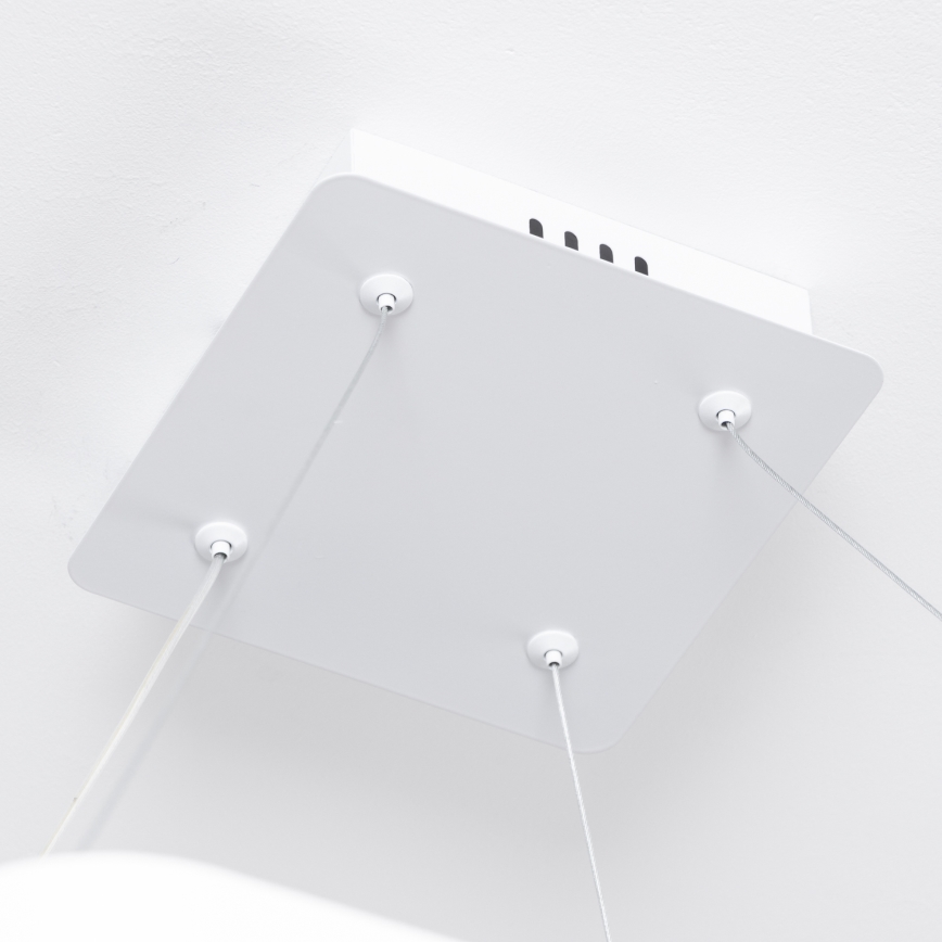 Brilagi - Lámpara colgante LED regulable con cable FALCON SLIM LED/50W/230V 3000-6500K 50x50 cm blanca + mando a distancia