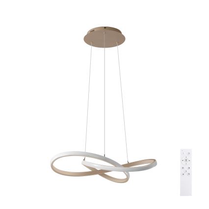 Brilagi - Lámpara colgante LED regulable con cable INFINITY LED/55W/230V 3000-6000K 50x50 cm beige + control remoto