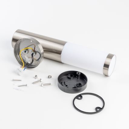 BRILAGI - Lámpara de pared exterior LED regulable ELIA 1xE27/6W/230V 2700-6500K IP44 Wi-Fi cromo mate