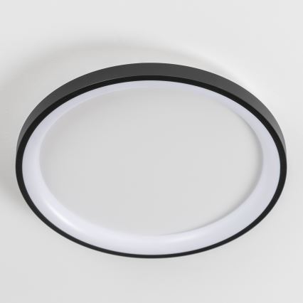 Brilagi - Luminaria de techo LED regulable FALCON SLIM LED/42W/230V 3000-6500K Ø 50 cm negra + mando a distancia