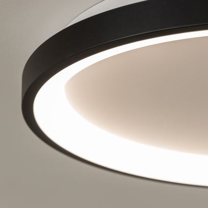 Brilagi - Luminaria de techo LED regulable FALCON SLIM LED/42W/230V 3000-6500K Ø 50 cm negra + mando a distancia