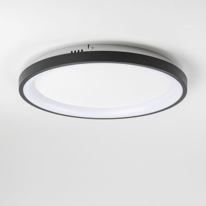 Brilagi - Luminaria de techo LED regulable FALCON SLIM LED/42W/230V 3000-6500K Ø 50 cm negra + mando a distancia