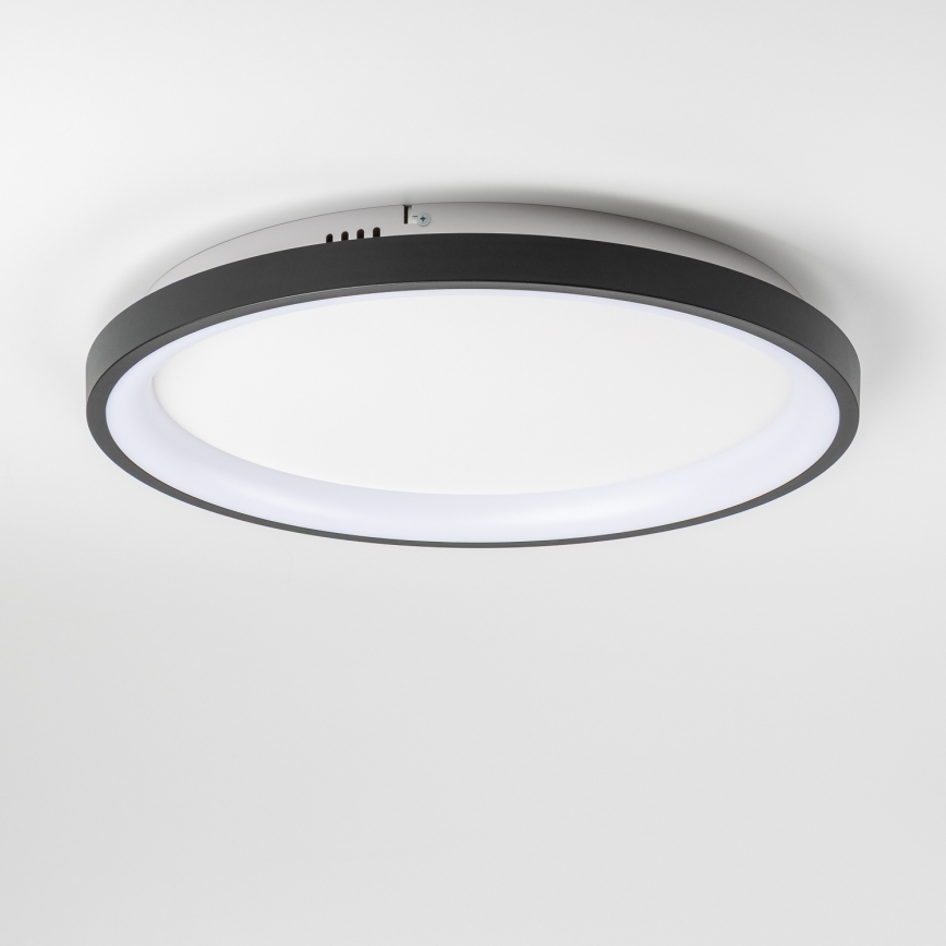 Brilagi - Luminaria de techo LED regulable FALCON SLIM LED/42W/230V 3000-6500K Ø 50 cm negra + mando a distancia