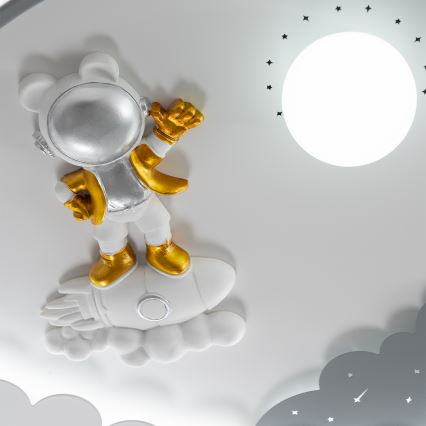 Brilagi - Lámpara de techo infantil LED regulable ASTRO LED/68W/230V 3000-6000K Ø 49 cm + mando a distancia