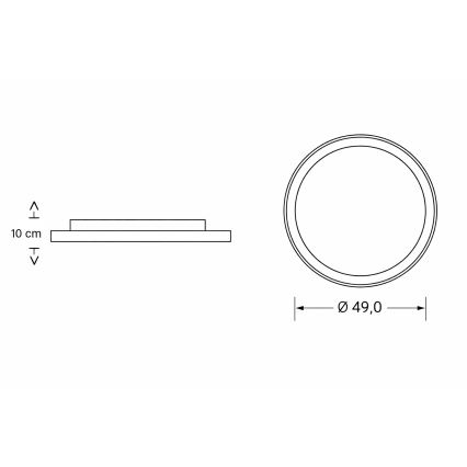 Brilagi - Lámpara de techo infantil LED regulable ASTRO LED/68W/230V 3000-6000K Ø 49 cm + mando a distancia