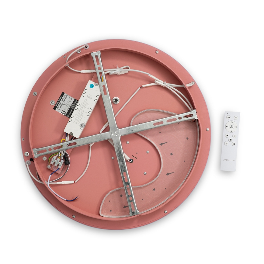 Brilagi - Lámpara de techo infantil regulable BUNNY LED/83W/230V 3000-6000K Ø 49 cm + mando a distancia