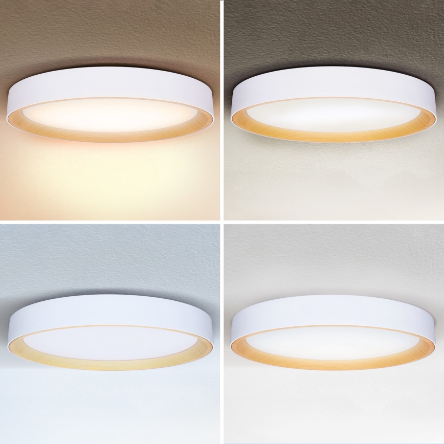 Brilagi - Luminaria de techo LED regulable LARIOS LED/72W/230V 3000-6500K blanca, diámetro 59 cm + mando a distancia