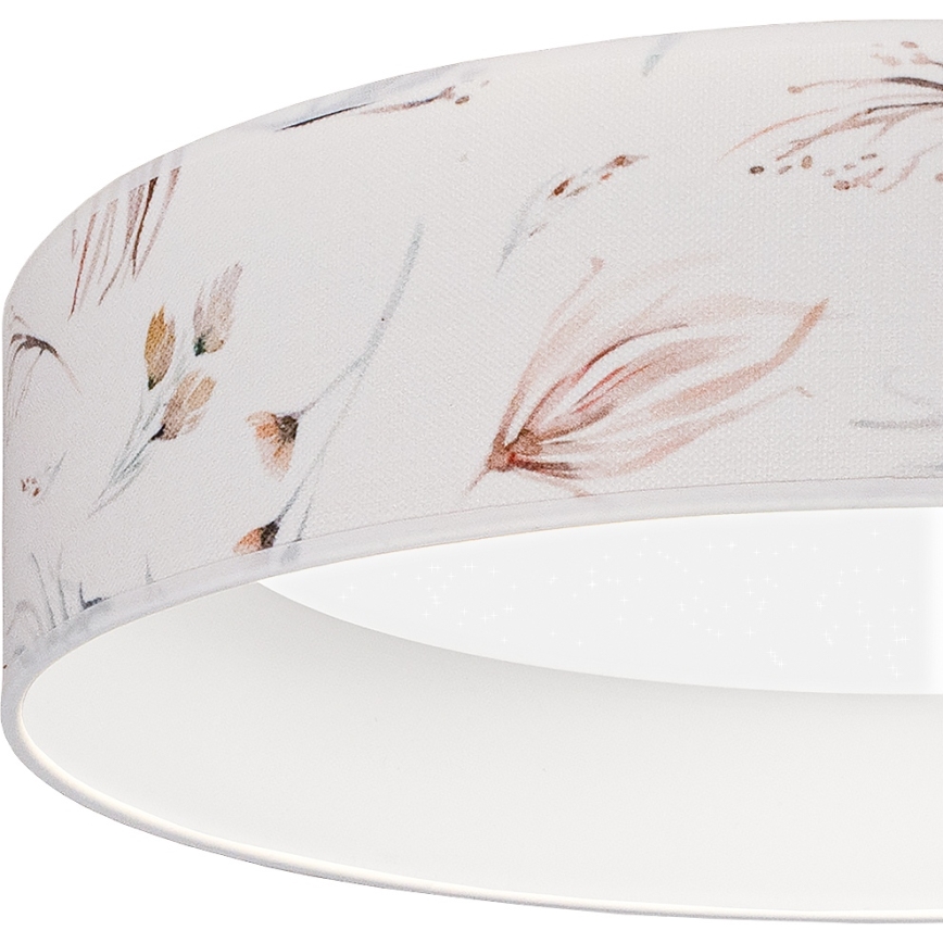Brilagi - Lámpara de techo LED regulable VELVET SMARTIX STARS LED/36W/230V 3000-6000K Ø 55 cm blanca/con flores Wi-Fi Tuya Beacon + mando a distancia