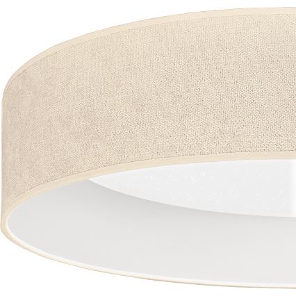 Brilagi - Lámpara de techo LED regulable VELVET SMARTIX STARS LED/36W/230V 3000-6000K diámetro 55 cm color crema Wi-Fi Tuya Beacon + mando a distancia