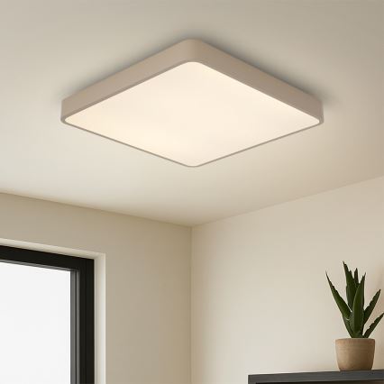 Brilagi - Lámpara de techo LED regulable POOL LED/36W/230V 3000-6000K 40x40 cm beige + mando a distancia