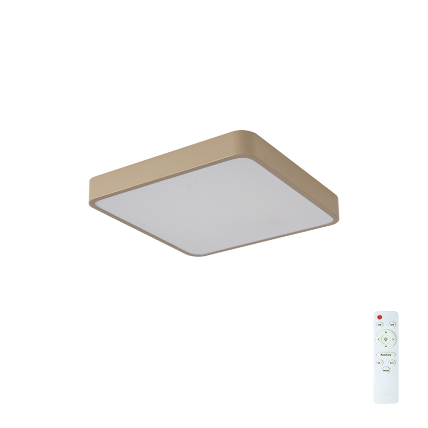 BRILAGI - Lámpara de techo LED regulable POOL SQUARE LED/36W/230V 3000-6000K 40x40 cm beige + mando a distancia
