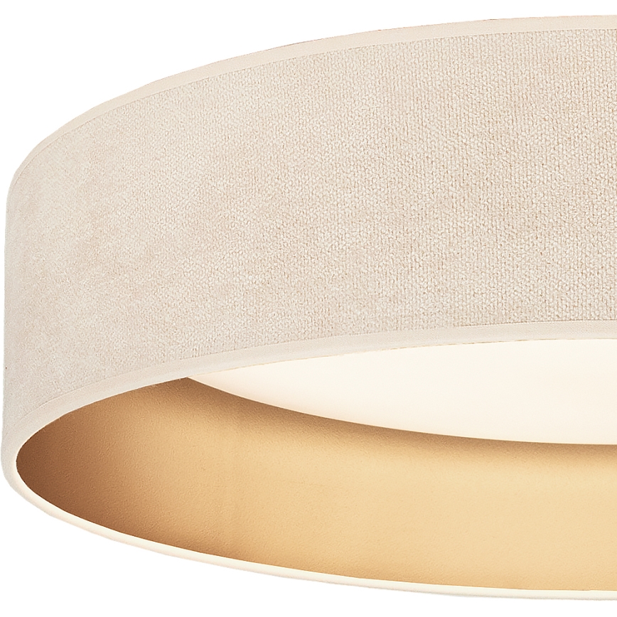 BRILAGI - Lámpara de techo LED regulable VELVET SMARTIX LED/24W/230V 3000-6000K Ø 45 cm color crema/dorado Wi-Fi Tuya Beacon + control remoto