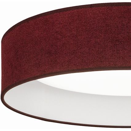 Brilagi - Lámpara de techo LED regulable VELVET SMART VARI LED/36W/230V 3000-6500K diámetro 55 cm burdeos + control remoto