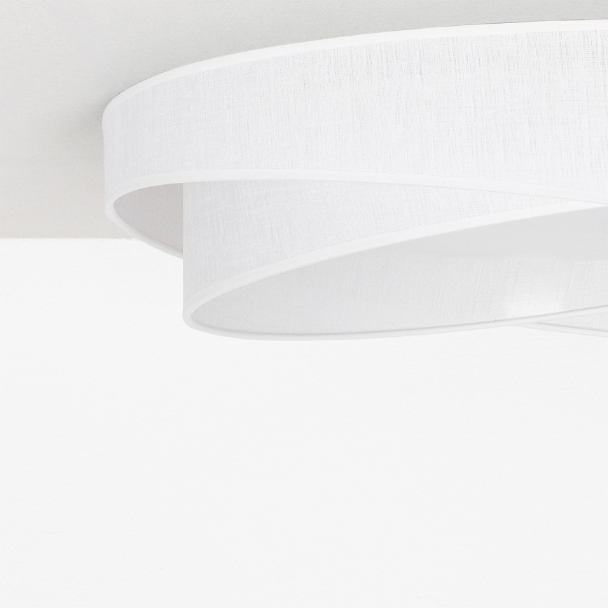 BRILAGI - Lámpara de techo LED regulable VELVET TWIST LED/36W/230V 3000-6000K Ø 65 cm Wi-Fi Tuya Beacon blanca + mando a distancia