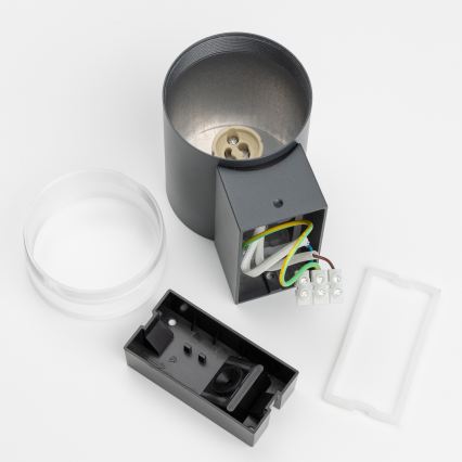Brilagi - Aplique de pared para exterior LED RGBW regulable MATERA 1xGU10/4,8W/230V 3000K IP54 antracita + mando a distancia
