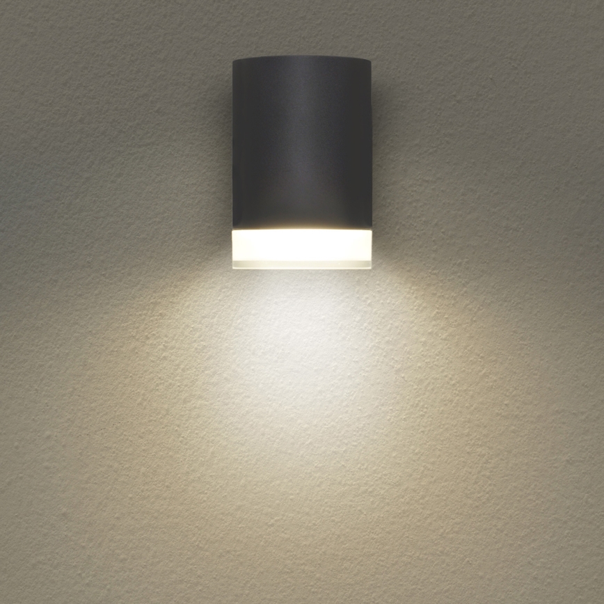Brilagi - Aplique de pared para exterior LED RGBW regulable MATERA 1xGU10/4,8W/230V 3000K IP54 antracita + mando a distancia
