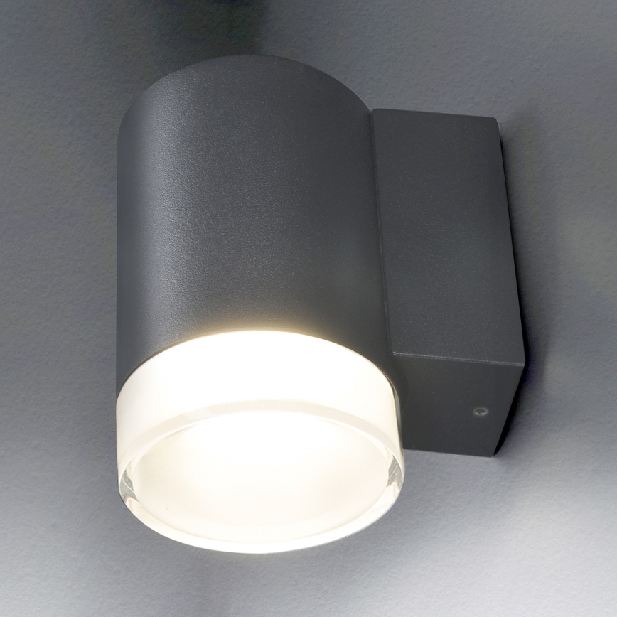 Brilagi - Aplique de pared para exterior LED RGBW regulable MATERA 1xGU10/4,8W/230V 3000K IP54 antracita + mando a distancia