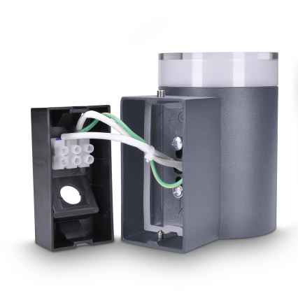 Brilagi - Aplique de pared para exterior LED RGBW regulable MATERA 1xGU10/4,8W/230V 3000K IP54 antracita + mando a distancia