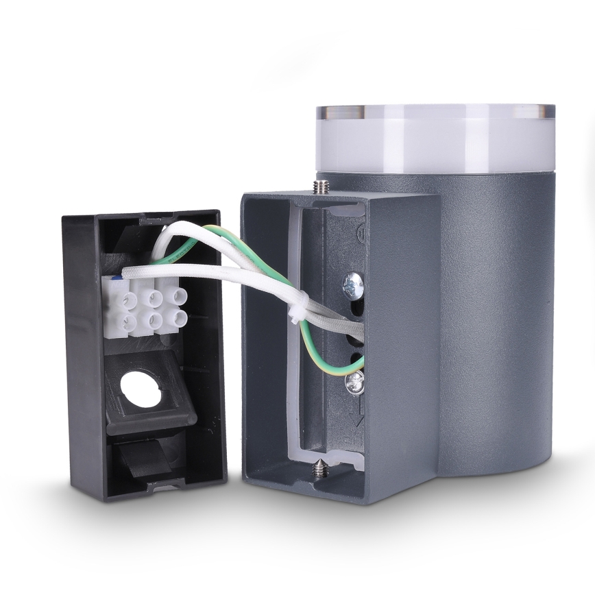 Brilagi - Aplique de pared para exterior LED RGBW regulable MATERA 1xGU10/4,8W/230V 3000K IP54 antracita + mando a distancia
