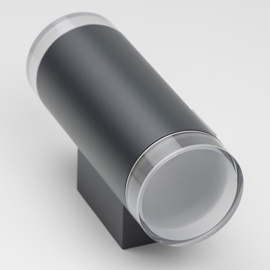 Brilagi - Aplique de pared exterior LED RGBW regulable MATERA 2xGU10/4,8W/230V 3000K IP54 antracita + mando a distancia