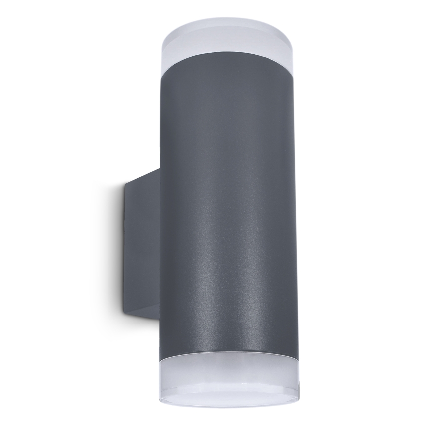 Brilagi - Aplique de pared exterior LED RGBW regulable MATERA 2xGU10/4,8W/230V 3000K IP54 antracita + mando a distancia