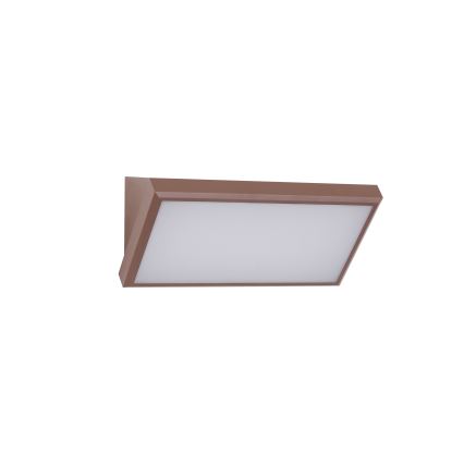 Brilagi - Aplique de pared exterior LED RGBW regulable TRIANGLE 1xE27/9W/230V 2700-6500K IP65 marrón