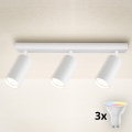 Brilagi - LED RGBW Foco empotrable regulable SELE MODERN 3xGU10/4,8W/230V 3000K blanco + mando a distancia