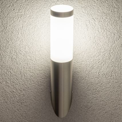 BRILAGI - Lámpara de pared exterior LED RGBW regulable ELIA 1xE27/6,5W/230V 2700-6500K IP44 Wi-Fi cromo mate