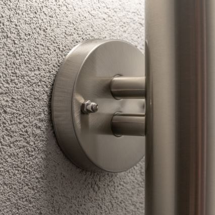 BRILAGI - Lámpara de pared exterior LED RGBW regulable ELIA 1xE27/6,5W/230V 2700-6500K IP44 Wi-Fi cromo mate