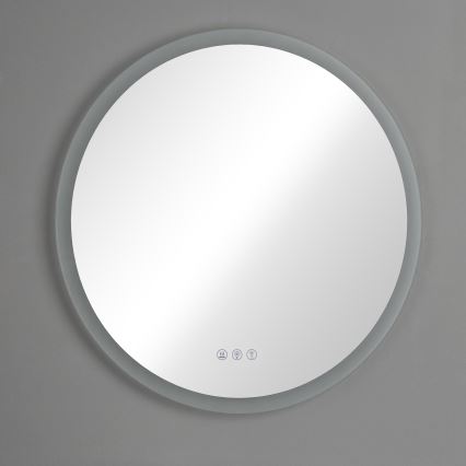 Brilagi - Espejo de baño calefactado LED RGBW CLARA PRO LED/18,5W/230V Ø 60 cm IP44 CRI 90 regulable + CCT