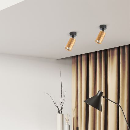 Brilagi - Foco empotrable LED RGBW regulable SELE DIAMANT 1xGU10/4,8W/230V dorado + mando a distancia