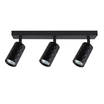 Brilagi - Foco empotrable LED RGBW regulable SELE DIAMANT 3xGU10/4,8W/230V 3000K negro + mando a distancia